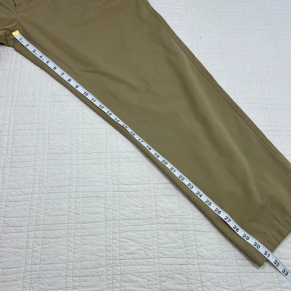 LL Bean Classic Fit Chino Pants Mens 40x31* Khaki Tan 100% Cotton Straight